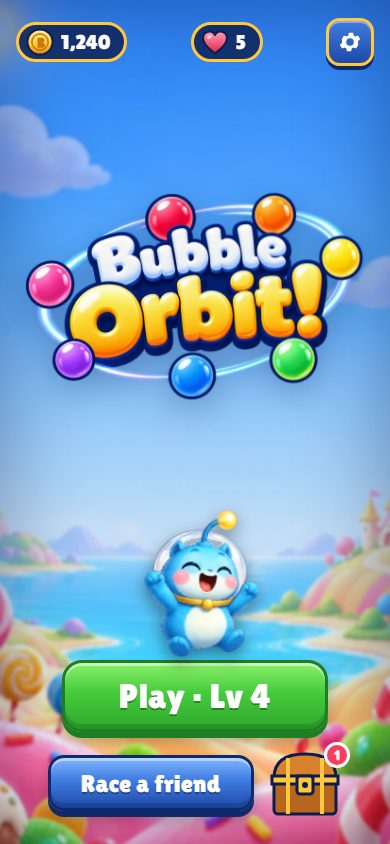 Bubble Orbit screen 1